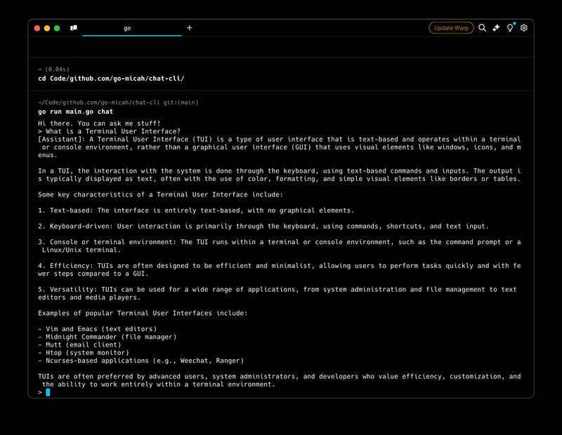 The future of Chat-CLI